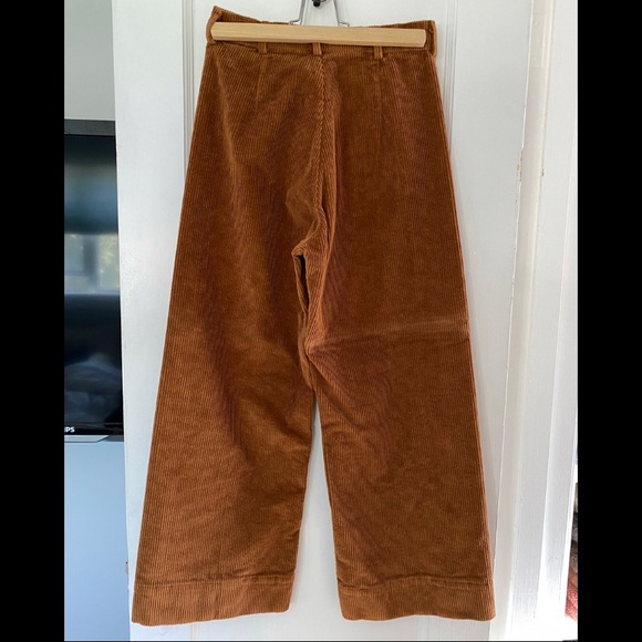 Wide Leg Corduroy Trousers - Picture 4 of 10